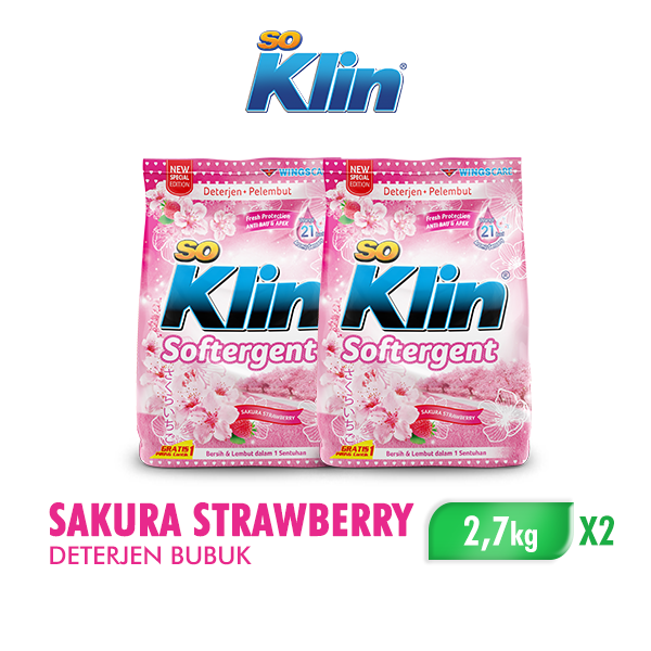 SoKlin Softergent Japanese Sakura Kelembutan dengan Aroma Sakura